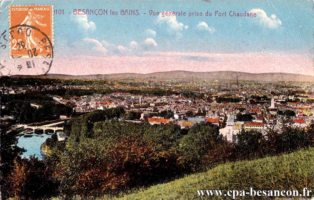 20101 - BESANÇON les BAINS. - Vue générale prise du Fort Chaudane